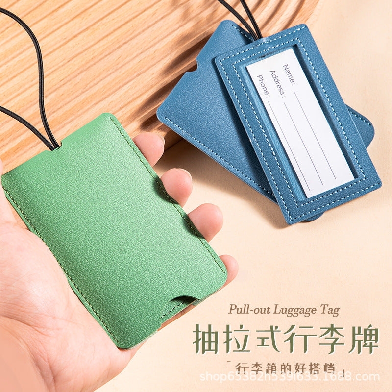 Customizable Pu Leather Luggage Tags