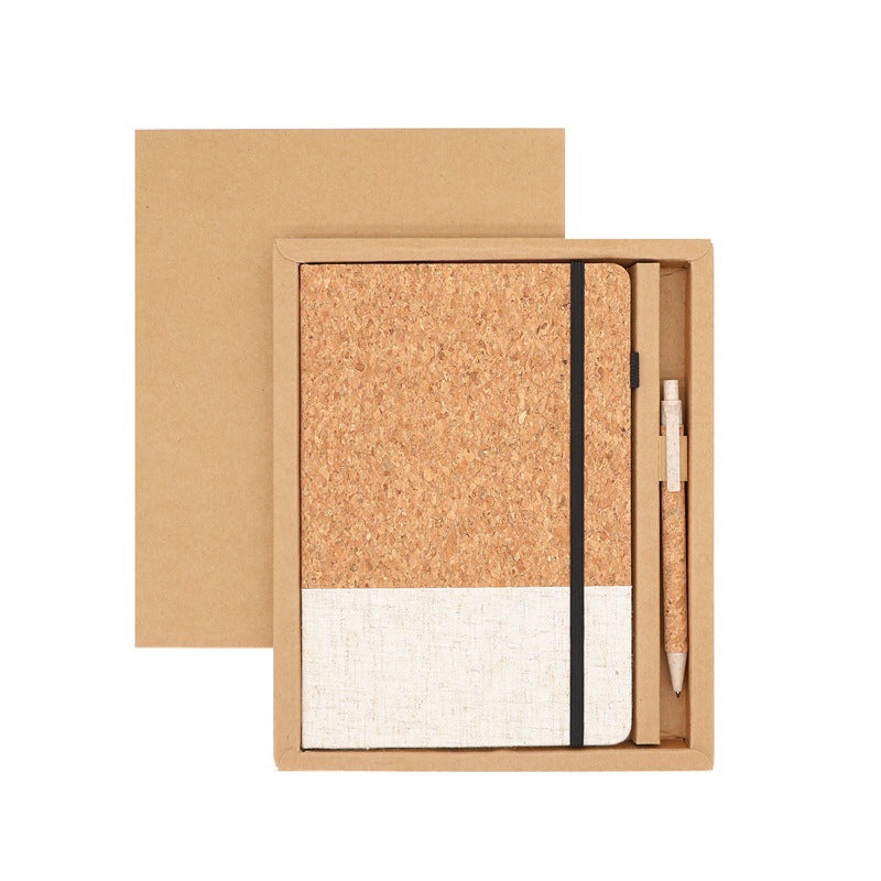 A5 Corkwood Notebook With Strap