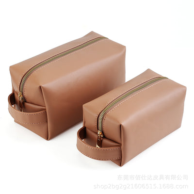 Waterproof Pu Leather Toiletry Bag