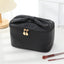 Pu Cosmetic Pouch With Ribbon Top