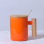 Nordic Style Wooden Handle Ceramic Mug