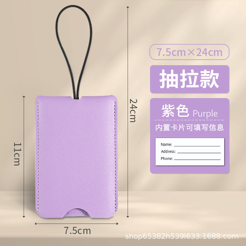 Customizable Pu Leather Luggage Tags