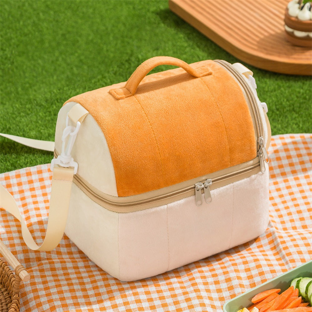 Double-Layer Thickened Tote Lunch Bag