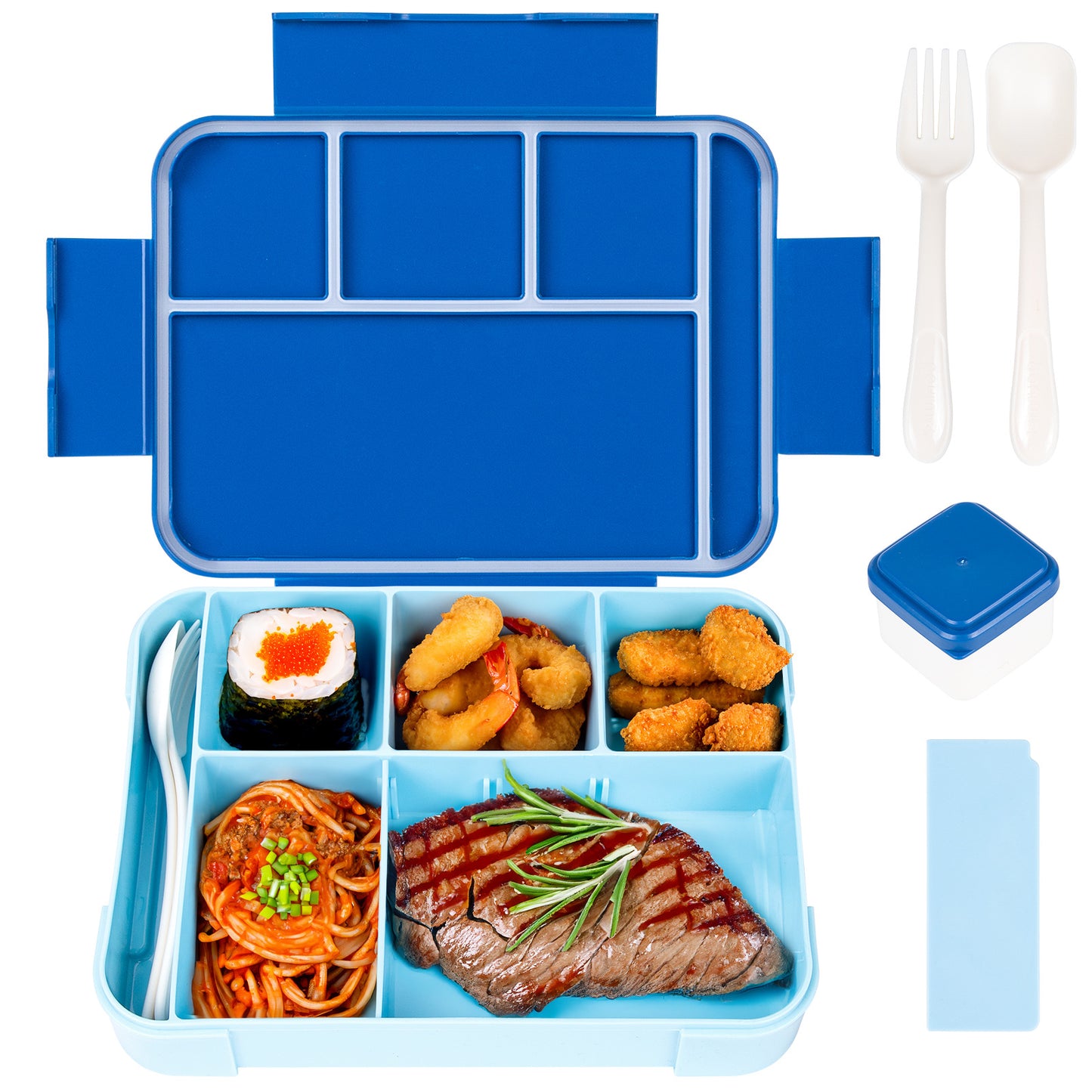 Rectangular Lunch Box With Utensils