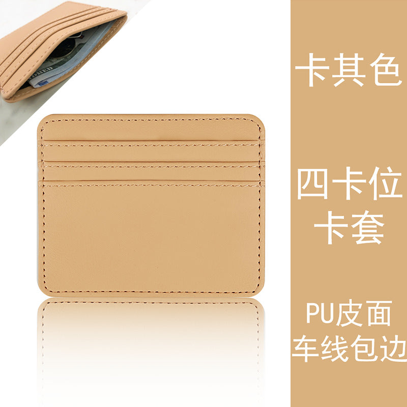 Multi-Pocket Pu Leather Passport Holder