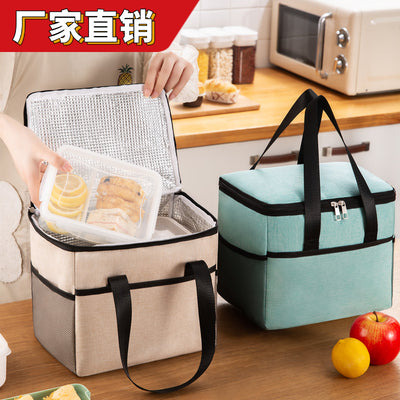 Waterproof Insulation Bag Lunch Box Handbag With Aluminum Foil