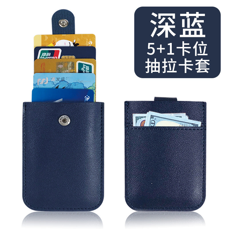 Multi-Pocket Pu Leather Passport Holder