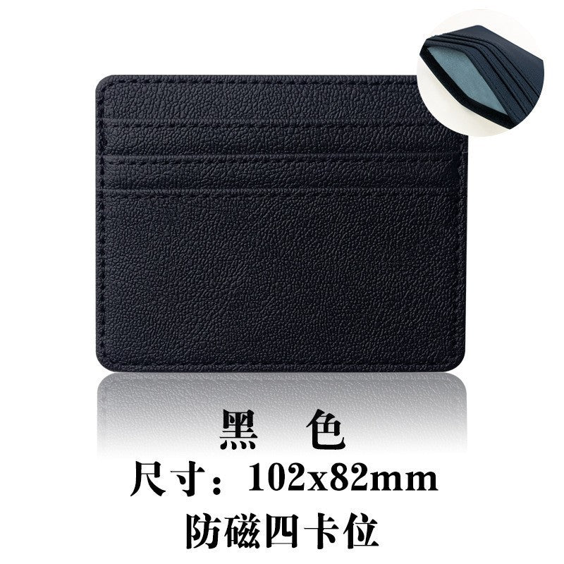 Multi-Pocket Pu Leather Passport Holder