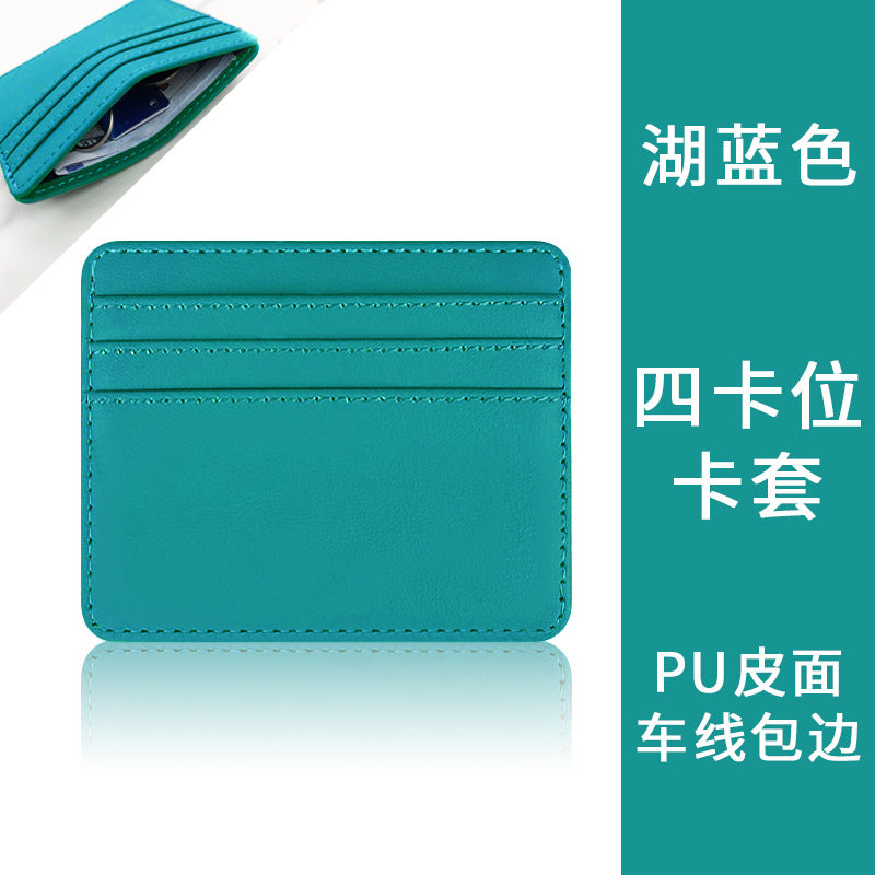 Multi-Pocket Pu Leather Passport Holder