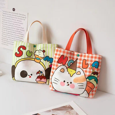 Canvas Lunch Box Bag