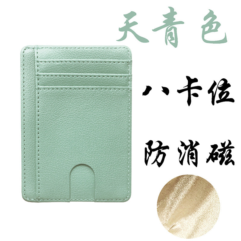 Multi-Pocket Pu Leather Passport Holder