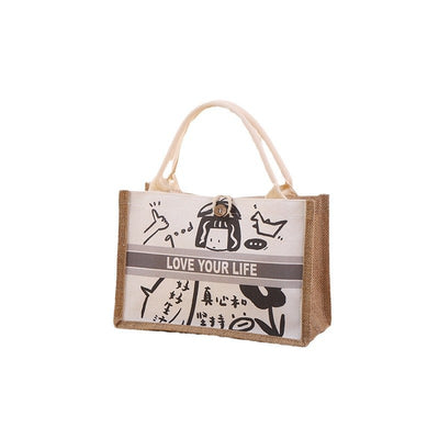 Custom Cotton And Linen Patchwork Tote