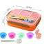 Four Compartment Plastic Lunch Box Convenient Lunch Box