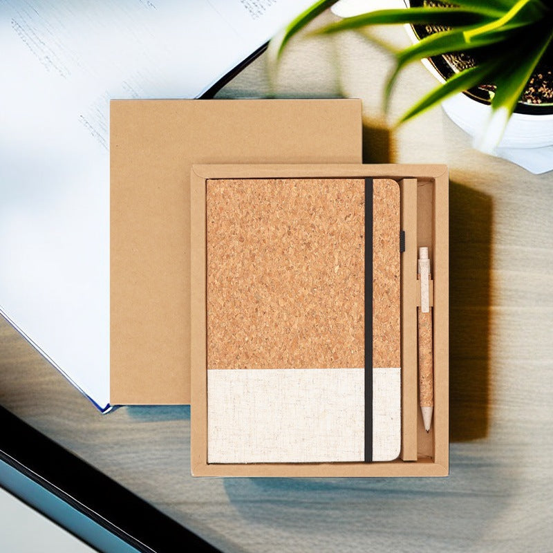 A5 Corkwood Notebook With Strap