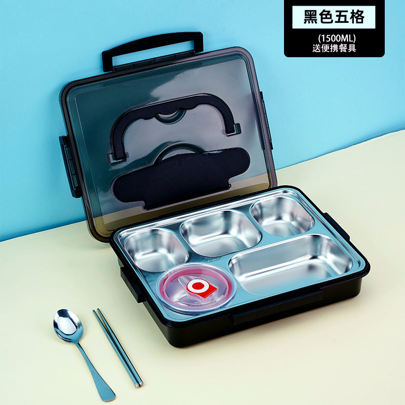 Hand Carry Lunch Box With Divider