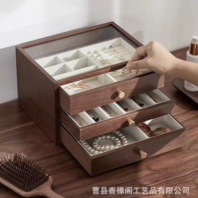 Solid Wood Jewelry Storage Box