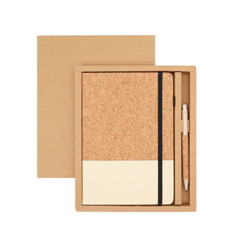 A5 Corkwood Notebook With Strap