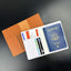 Multi-Compartment Pu Leather Passport Holder