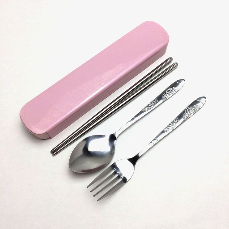 Pastel Colours Cutlery Set With Box