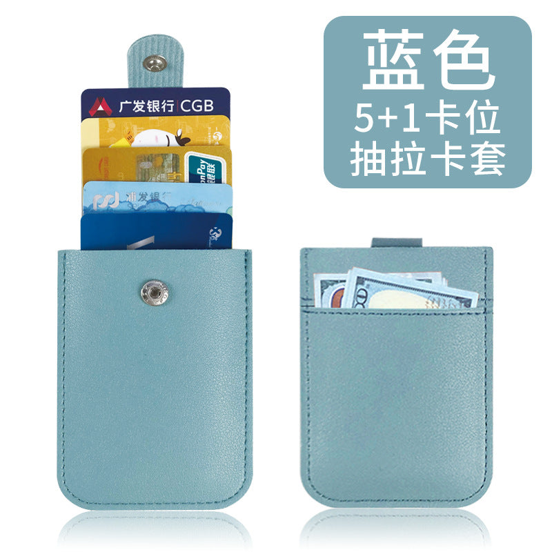 Multi-Pocket Pu Leather Passport Holder