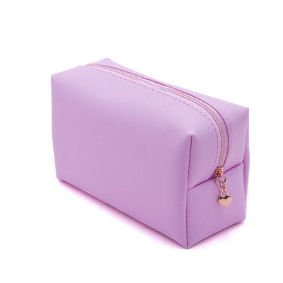 Pu Leather Box Like Cosmetic Bag