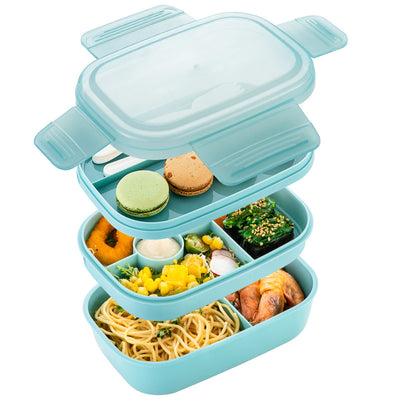 Transparent Lunch Box With Cutlery