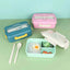 Wheat Straw Compartment Lunch Box With Utensils