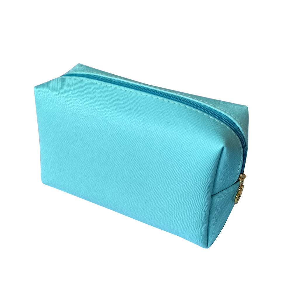 Pu Leather Box Like Cosmetic Bag