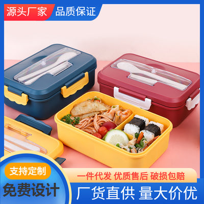 Microwave-Safe Plastic Compartment Lunch Box