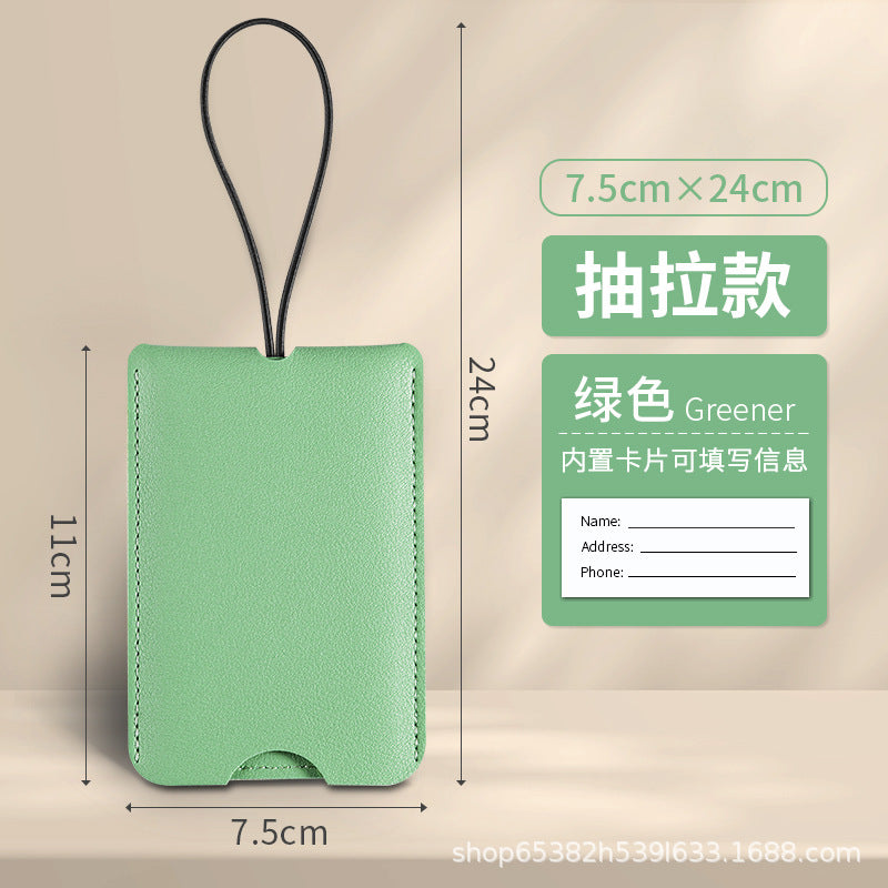 Customizable Pu Leather Luggage Tags