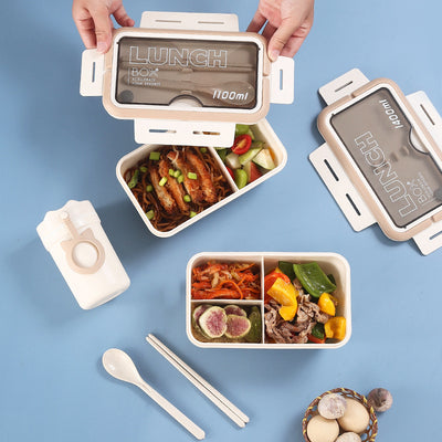 Plastic Bento Box With Divider