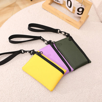 Solid Color Wrist Coin Purse