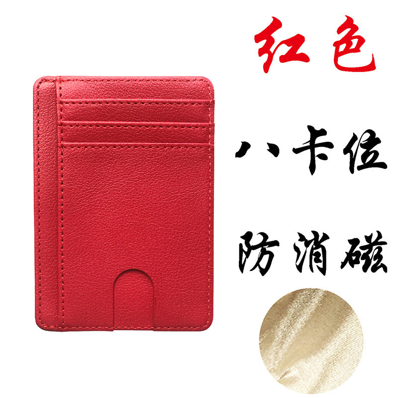 Multi-Pocket Pu Leather Passport Holder