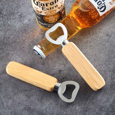 Wooden Handle Beer Bottle Opener