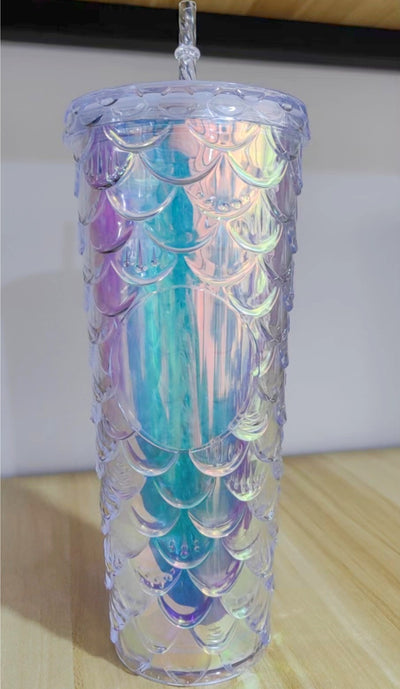 Mermaid Scale Plastic Water Cup