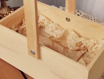 Portable Hard Wooden Gift Box