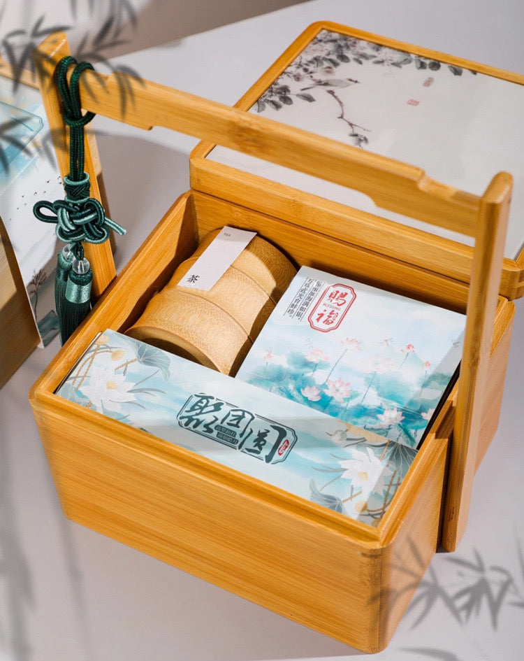 Portable Hard Wooden Gift Box