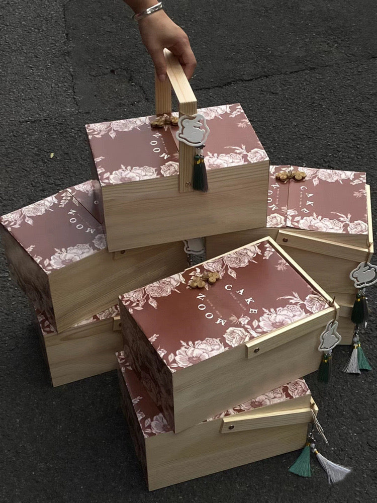 Portable Hard Wooden Gift Box