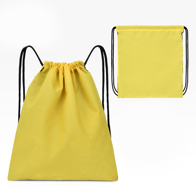 Title Main Drawstring Bag - Yellow