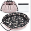 Pink Makeup Bag Travel Organize Women Drawstring Make Up