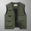 Outdoor Breathable Mesh Multi Pocket Photographer Fishing Hunting Vest For Men