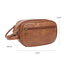 Pu Leather Shaving Dopp Kit Bag Men's Toiletry Clutch Bag Travel