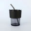 Glass Cup With Straw And Lid