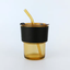 Glass Cup With Straw And Lid