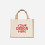 Upload Your Own - Half Lining Small Jute Bag